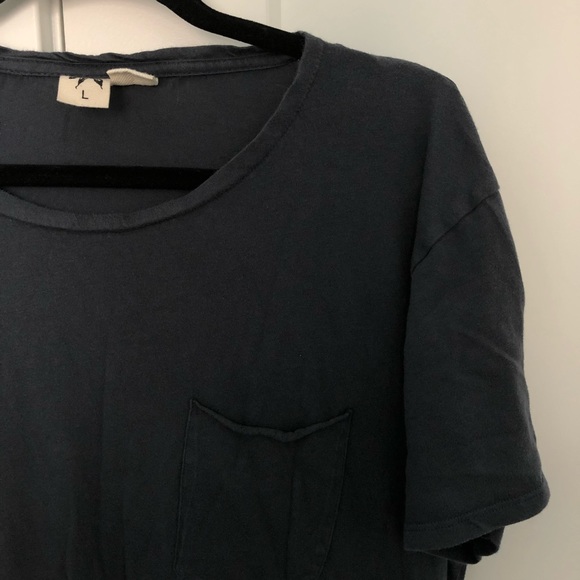 Navy Blue Swoop Tee - Picture 2 of 5